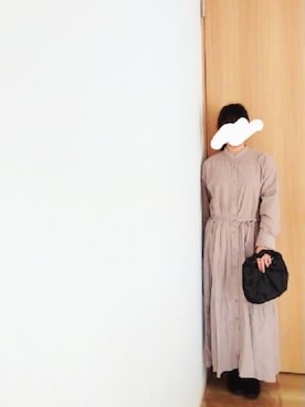 「koe（コエ）のアイテム（ワンピース）」を使った、mさん（レディース・150cm）の秋コーディネート