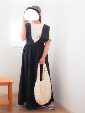 「DISCOAT（ディスコート）のアイテム（帽子）」を使った、mさん（レディース・150cm）の夏コーディネート