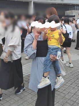 「LEPSIM（レプシィム）のデニムアソートビスチェ　182646（その他トップス）」を使った、mさん（レディース・150cm）の秋コーディネート