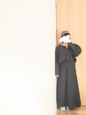 「DISCOAT（ディスコート）のアイテム（帽子）」を使った、mさん（レディース・150cm）の秋コーディネート