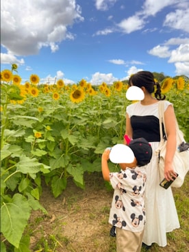 「LEPSIM（レプシィム）のデニムアソートビスチェ　182646（その他トップス）」を使った、mさん（レディース・150cm）の夏コーディネート