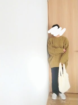 「select MOCA by son（セレクトモカバイソン）のアイテム（パンツ）」を使った、mさん（レディース・150cm）の冬コーディネート