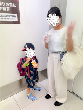 「Libra Cue（リブラ キュー）のアイテム（スリッポン）」を使った、mさん（レディース・150cm）の夏コーディネート