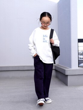 「antiquatoy」｜antiquatoy  officialさん（キッズ・135cm）の冬コーディネート