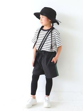 「ウエストゴム」｜antiquatoy  officialさん（キッズ・110cm）の春コーディネート
