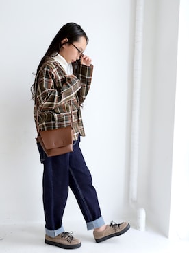 「アイテム（バッグ）」を使った、antiquatoy  officialさん（キッズ・135cm）の冬コーディネート