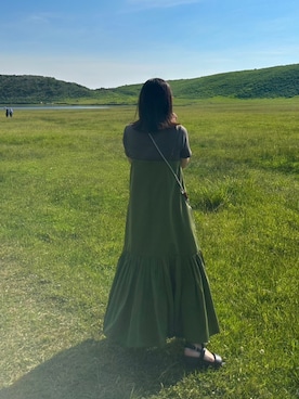 「CLANE（クラネ）のアイテム（サンダル）」を使った、honahonaさん（レディース・155cm）の夏コーディネート