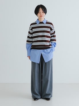 「アーバンリサーチ」｜「アイテム（バレエシューズ）」を使った、mackeyさん（レディース・160cm）の春コーディネート