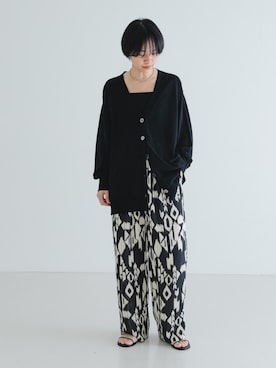 「アーバンリサーチ」｜「アイテム（キャミソール）」を使った、mackeyさん（レディース・160cm）の春コーディネート