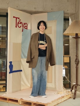 「URBAN RESEARCH（アーバンリサーチ）のTeya　Almost Sweat（スウェット）」を使った、mackeyさん（レディース・160cm）の秋コーディネート