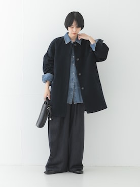 「アイテム（その他アウター）」を使った、mackeyさん（レディース・160cm）の秋コーディネート