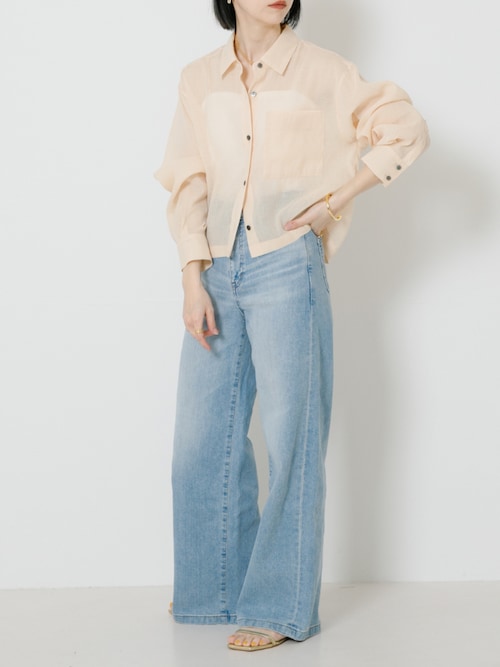 【アーバンリサーチ】『MADE IN JAPAN』 アセテートカップ付きショート丈キャミソール URBAN RESEARCH｜『MADE IN JAPAN』 アセテートカップ付き