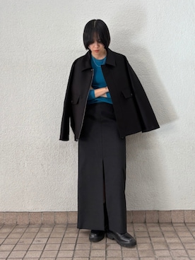 「イチ推しジャケットスタイル」｜「アイテム（その他アウター）」を使った、mackeyさん（レディース・160cm）の秋コーディネート