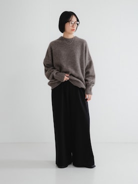 「アイテム（メガネ）」を使った、mackeyさん（レディース・160cm）の秋コーディネート