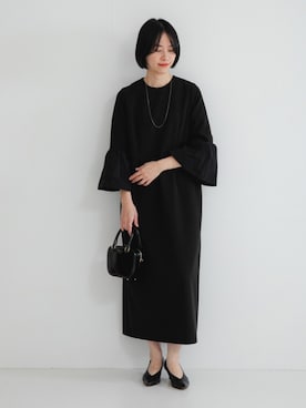 「アイテム（ワンピース/ドレス）」を使った、mackeyさん（レディース・160cm）の冬コーディネート