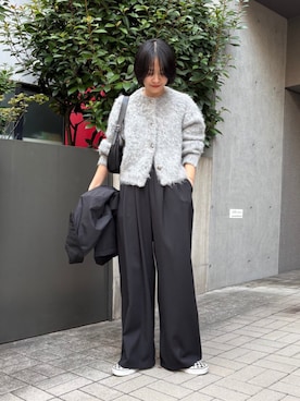 「アイテム（ダウンジャケット/コート）」を使った、mackeyさん（レディース・160cm）の秋コーディネート