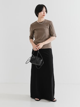 「ママの体型カバー」｜mackeyさん（レディース・160cm）の夏コーディネート