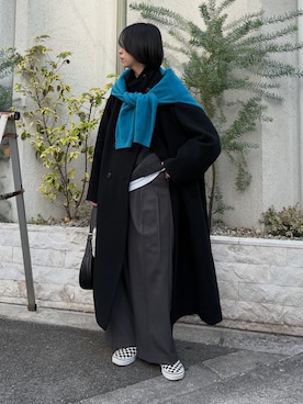 「アイテム（チェスターコート）」を使った、mackeyさん（レディース・160cm）の秋コーディネート