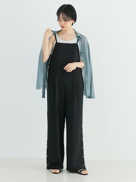 「URBAN RESEARCH（アーバンリサーチ）のアイテム（サロペット/オーバーオール）」を使った、mackeyさん（レディース・160cm）の春コーディネート