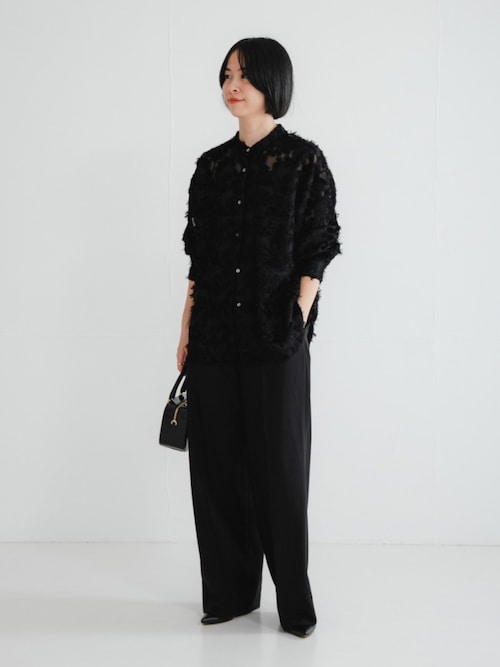 カットジャガードバンドカラーシャツ（シャツ/ブラウス）｜URBAN