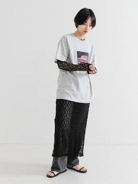 「URBAN RESEARCH（アーバンリサーチ）のアイテム（ワンピース）」を使った、mackeyさん（レディース・160cm）の夏コーディネート