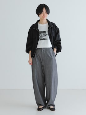 「URBAN RESEARCH（アーバンリサーチ）のアイテム（ブルゾン）」を使った、mackeyさん（レディース・160cm）の春コーディネート