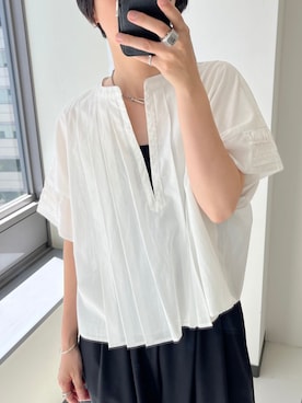 「ママの体型カバー」｜mackeyさん（レディース・160cm）の夏コーディネート