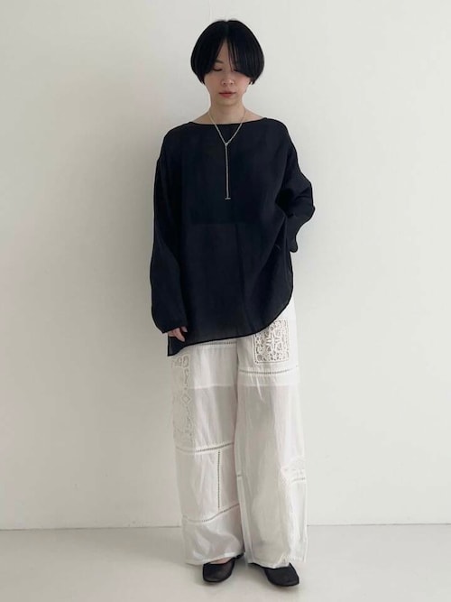 パッチワークレースイージーパンツ セール】パッチワークレースイージーパンツ（その他パンツ