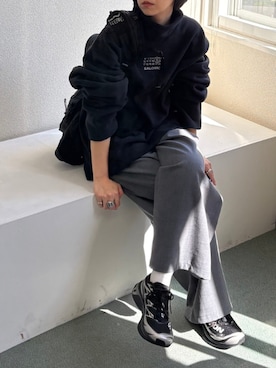 「アイテム（その他トップス）」を使った、mackeyさん（レディース・160cm）の秋コーディネート