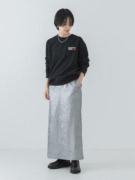 「アイテム（スウェット）」を使った、mackeyさん（レディース・160cm）の夏コーディネート