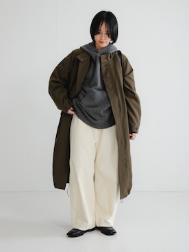 「URBAN RESEARCH」｜「アイテム（ジャケット/アウター）」を使った、mackeyさん（レディース・160cm）の冬コーディネート