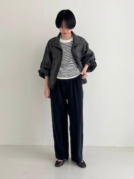 「URBAN RESEARCH（アーバンリサーチ）のアイテム（ブルゾン）」を使った、mackeyさん（レディース・160cm）の春コーディネート