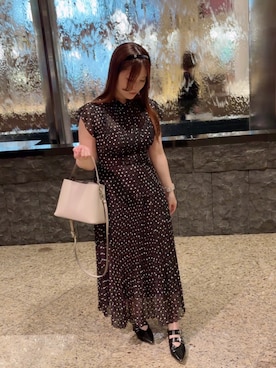 「アイテム（ヘアアクセサリー）」を使った、ちゃきさん（レディース・158cm）の秋コーディネート