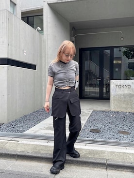 「アツいコーデ全部見せ」｜Nozomiさん（レディース・161cm）の夏コーディネート