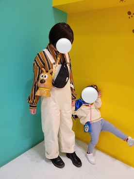「AS KNOW AS plus」｜「アイテム（オールインワン・サロペット）」を使った、hhhさん（レディース・154cm）の秋コーディネート