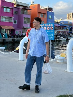 「TOMMY HILFIGER（トミーヒルフィガー）のアイテム」を使った、Mai Sonさん（メンズ・181cm）の秋コーディネート