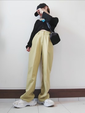 「Diosfront（ディオスフロント）のアイテム」を使った、pikataさん（レディース・155cm）の夏コーディネート