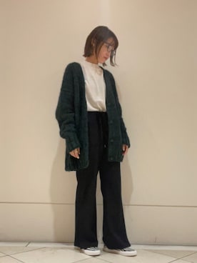 「CURRENTAGE（カレンテージ）のアイテム」を使った、hironaさん（レディース・161cm）の秋コーディネート