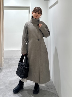 「FREE'S MART（フリーズマート）のアイテム（ステンカラーコート）」を使った、yuiさん（レディース・149cm）の秋コーディネート