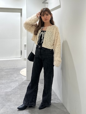 「FREE'S MART（フリーズマート）のアイテム（パンツ）」を使った、yuiさん（レディース・149cm）の秋コーディネート