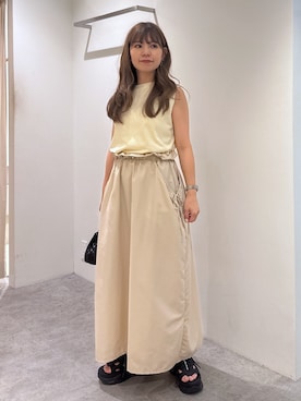 「FREE'S MART（フリーズマート）のアイテム（ワンピース/ドレス）」を使った、yuiさん（レディース・149cm）の夏コーディネート