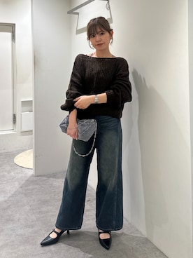 「FREE'S MART（フリーズマート）のアイテム（パンツ）」を使った、yuiさん（レディース・149cm）の秋コーディネート