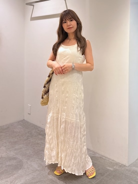 「FREE'S MART（フリーズマート）のアイテム（ワンピース/ドレス）」を使った、yuiさん（レディース・149cm）の夏コーディネート