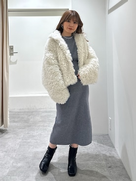 「FREE'S MART（フリーズマート）のアイテム（ブルゾン）」を使った、yuiさん（レディース・149cm）の冬コーディネート