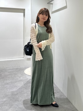「FREE'S MART（フリーズマート）のアイテム（ワンピース/ドレス）」を使った、yuiさん（レディース・149cm）の秋コーディネート