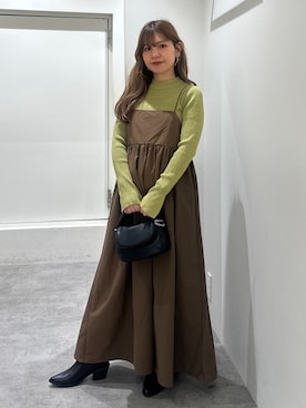 「FREE'S MART（フリーズマート）のアイテム（ワンピース/ドレス）」を使った、yuiさん（レディース・149cm）の秋コーディネート