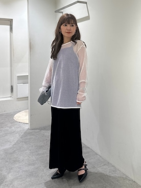 「FREE'S MART（フリーズマート）のアイテム（ワンピース/ドレス）」を使った、yuiさん（レディース・149cm）の夏コーディネート