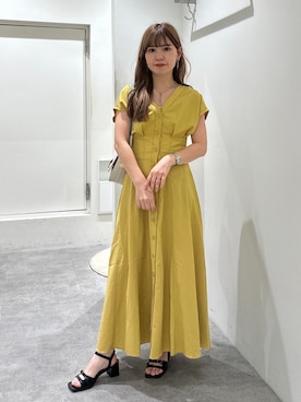 「FREE'S MART（フリーズマート）のアイテム（ワンピース/ドレス）」を使った、yuiさん（レディース・149cm）の夏コーディネート