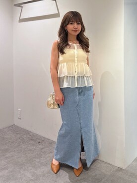 「FREE'S MART（フリーズマート）のアイテム（パンプス）」を使った、yuiさん（レディース・149cm）の夏コーディネート