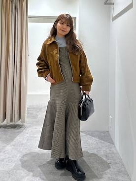 「FREE'S MART（フリーズマート）のアイテム（ブルゾン）」を使った、yuiさん（レディース・149cm）の冬コーディネート